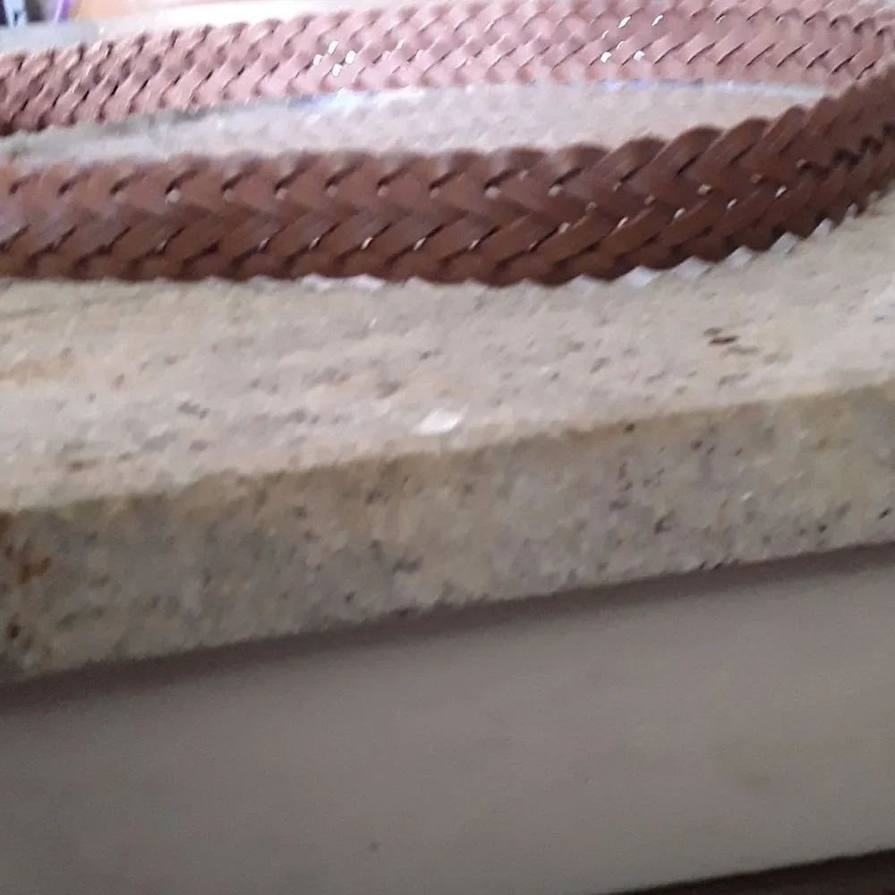 Classic Brown Braided Leather Belt